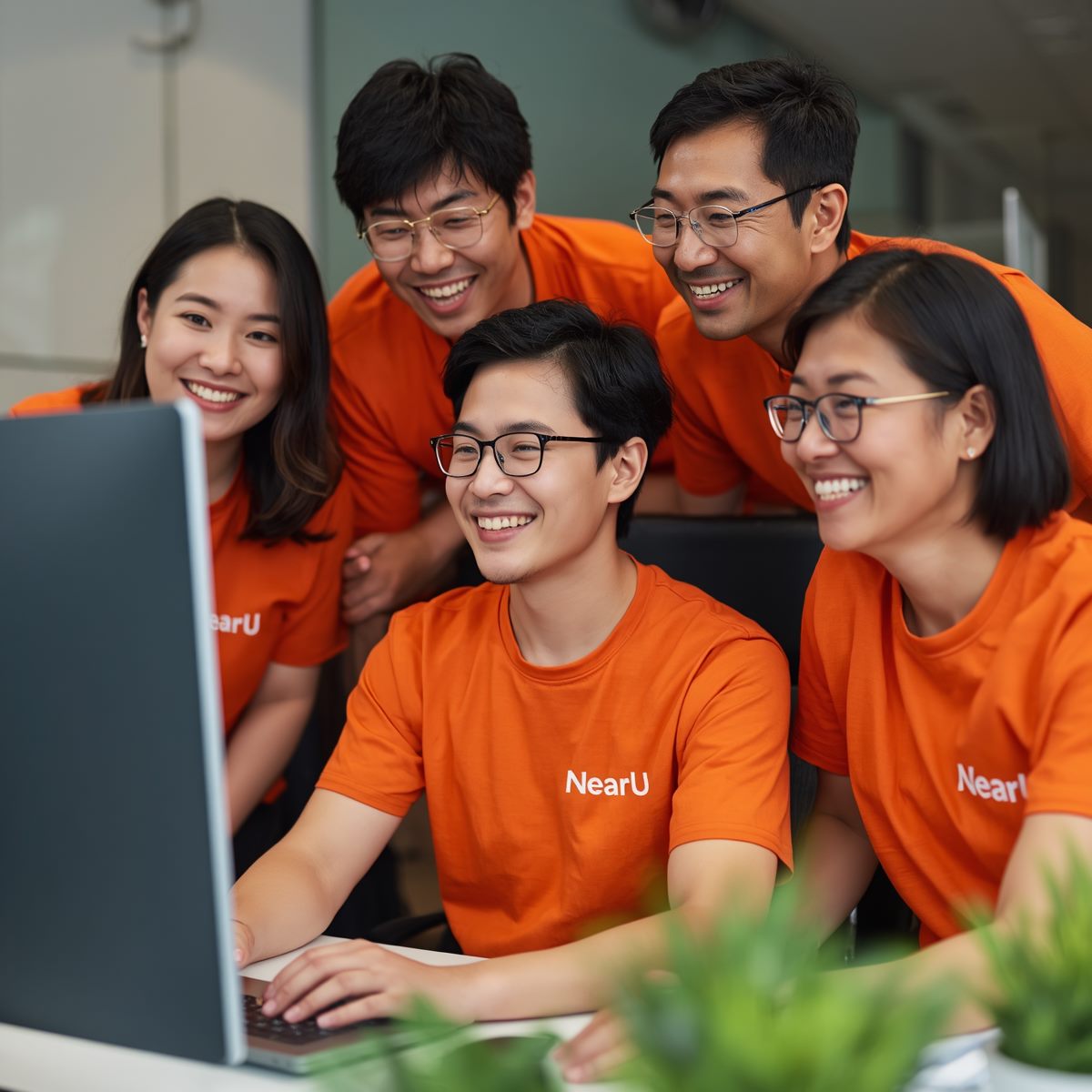 Modern Southeast Asian shop team using NearU