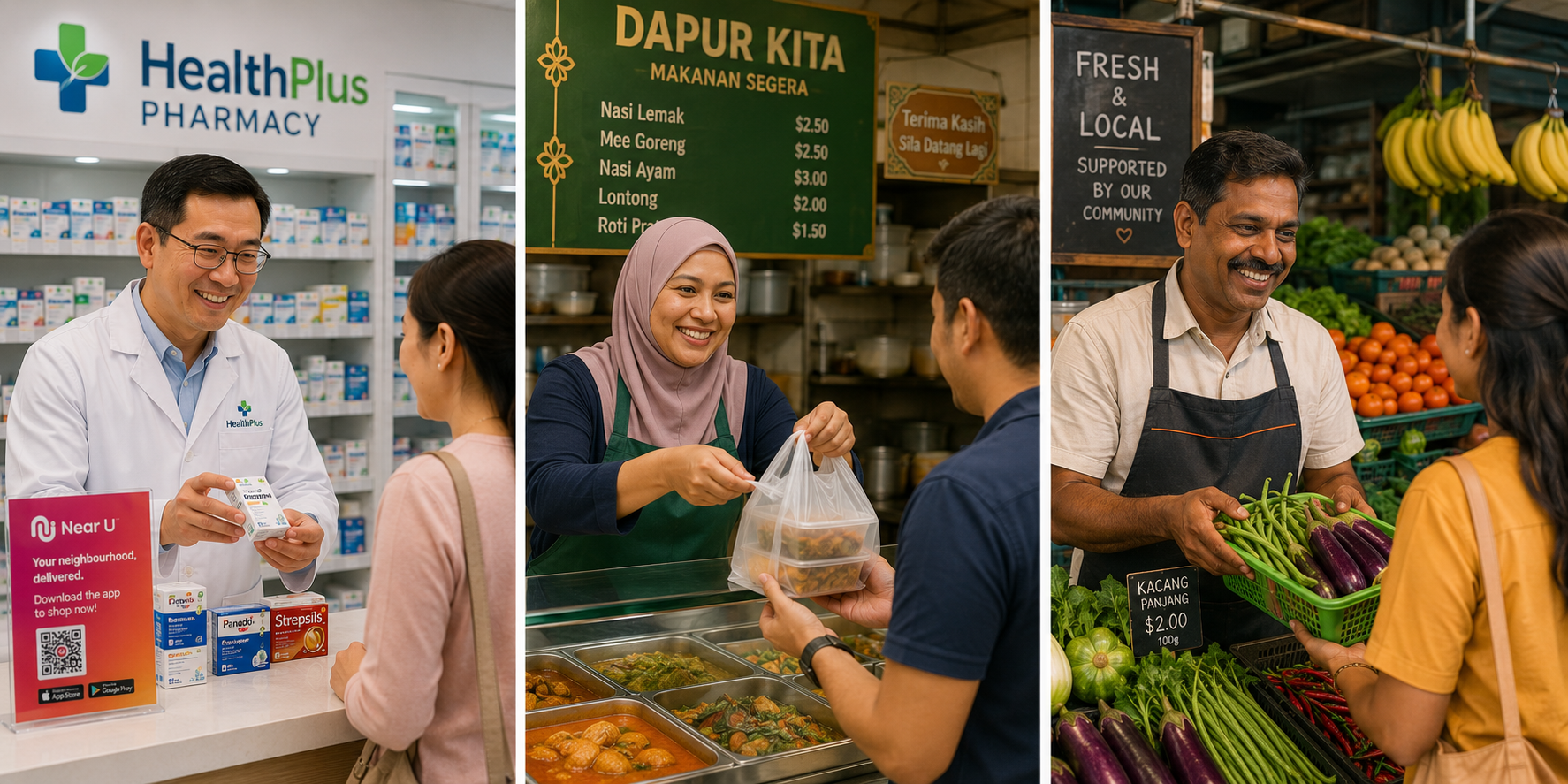 Neighbourhood merchants serving local customers